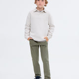 Mango trousers piccolo in Khaki - 99999999_01