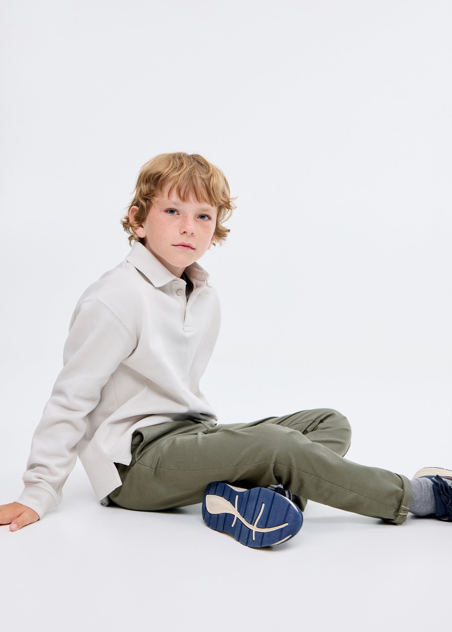 Mango trousers piccolo in Khaki