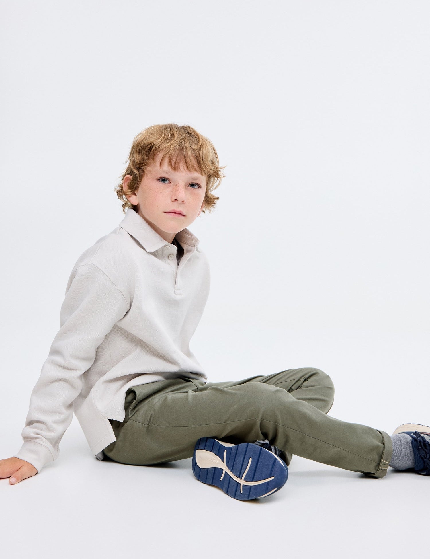 Mango trousers piccolo in Khaki