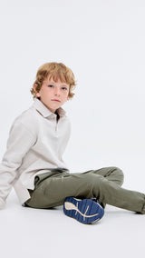 Mango trousers piccolo in Khaki