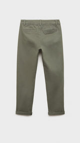 Mango trousers piccolo in Khaki - R