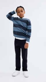 Mango trousers piccolo in Navy - 99999999_01