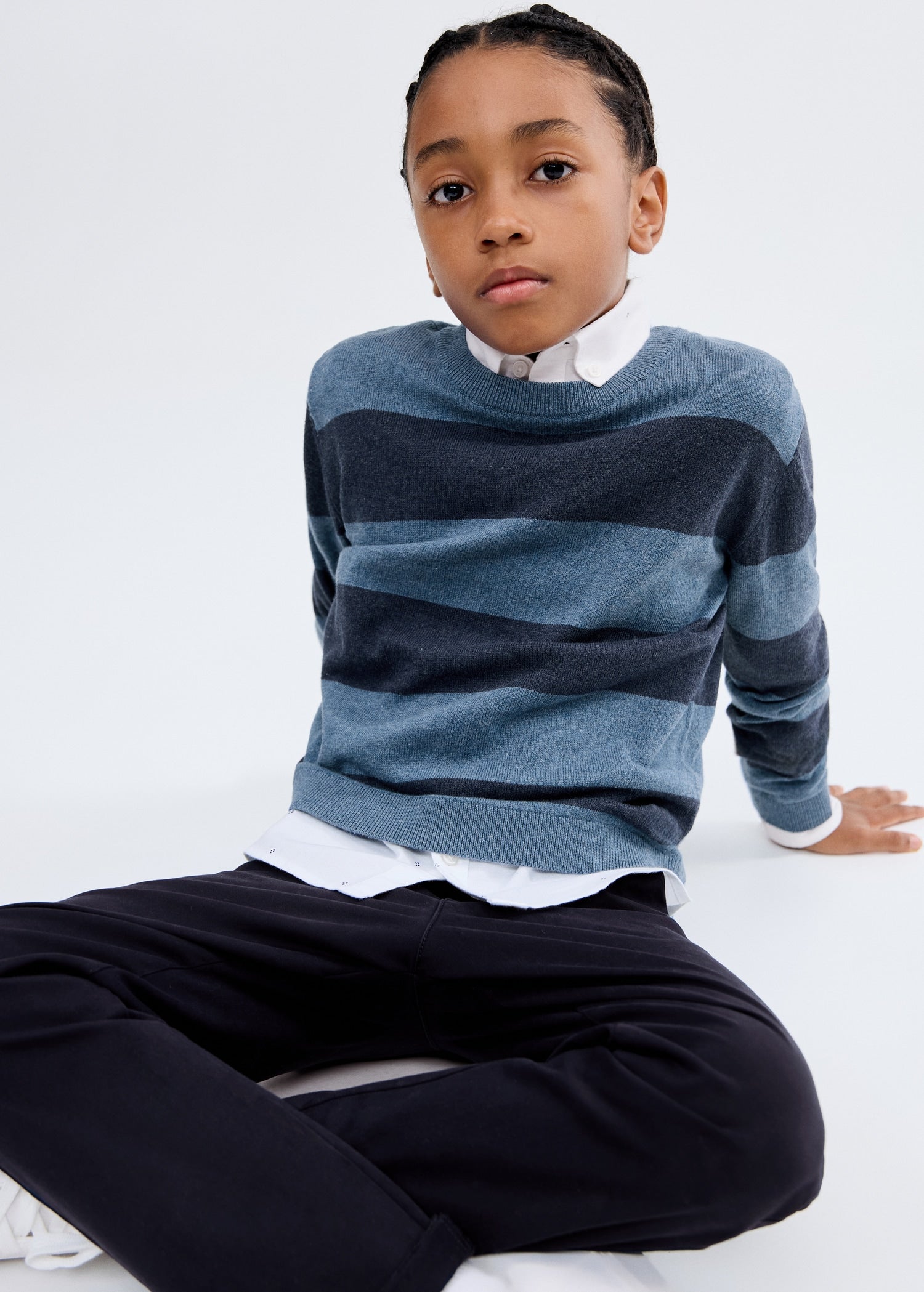 Mango trousers piccolo in Navy