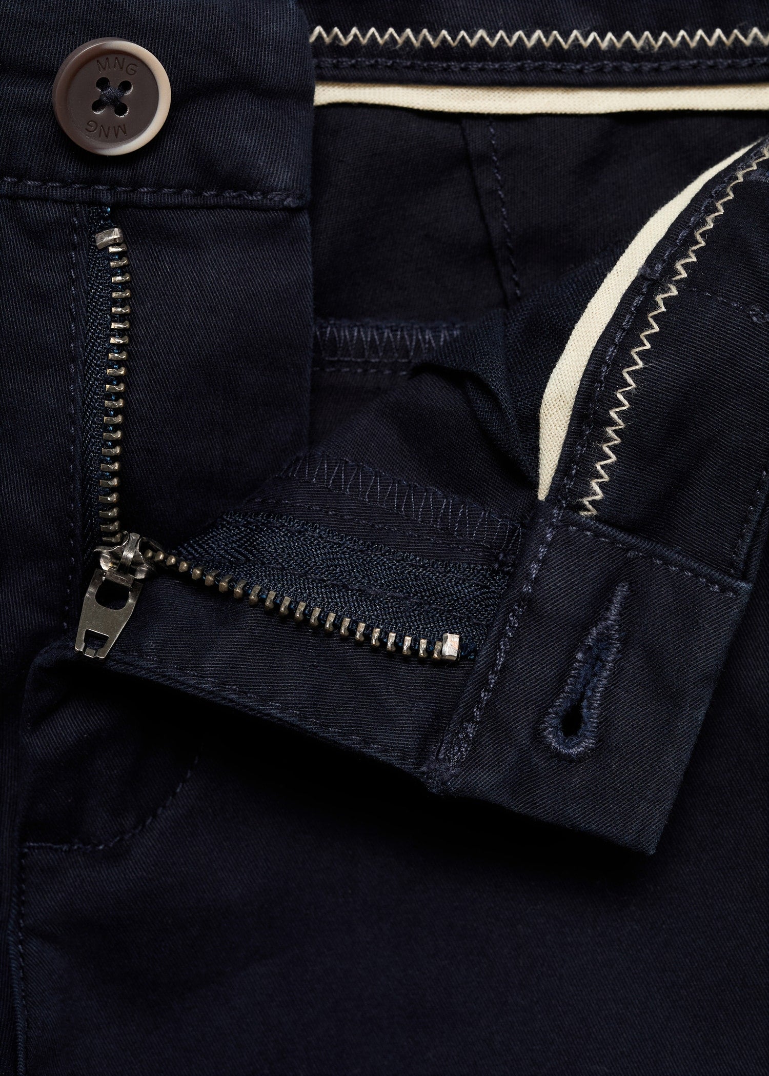 Mango trousers piccolo in Navy - D8