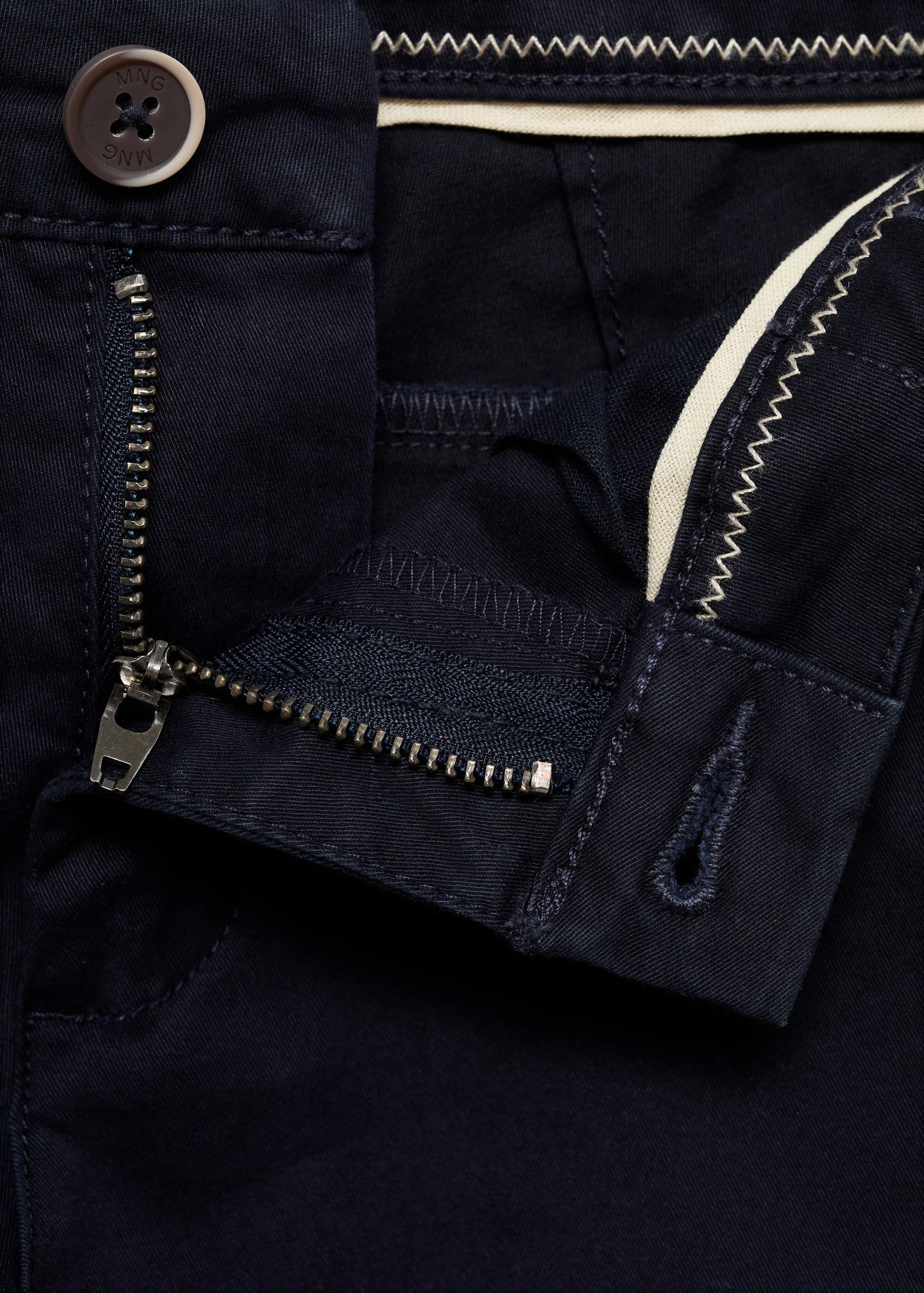 Mango trousers piccolo in Navy - D8