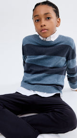 Mango trousers piccolo in Navy