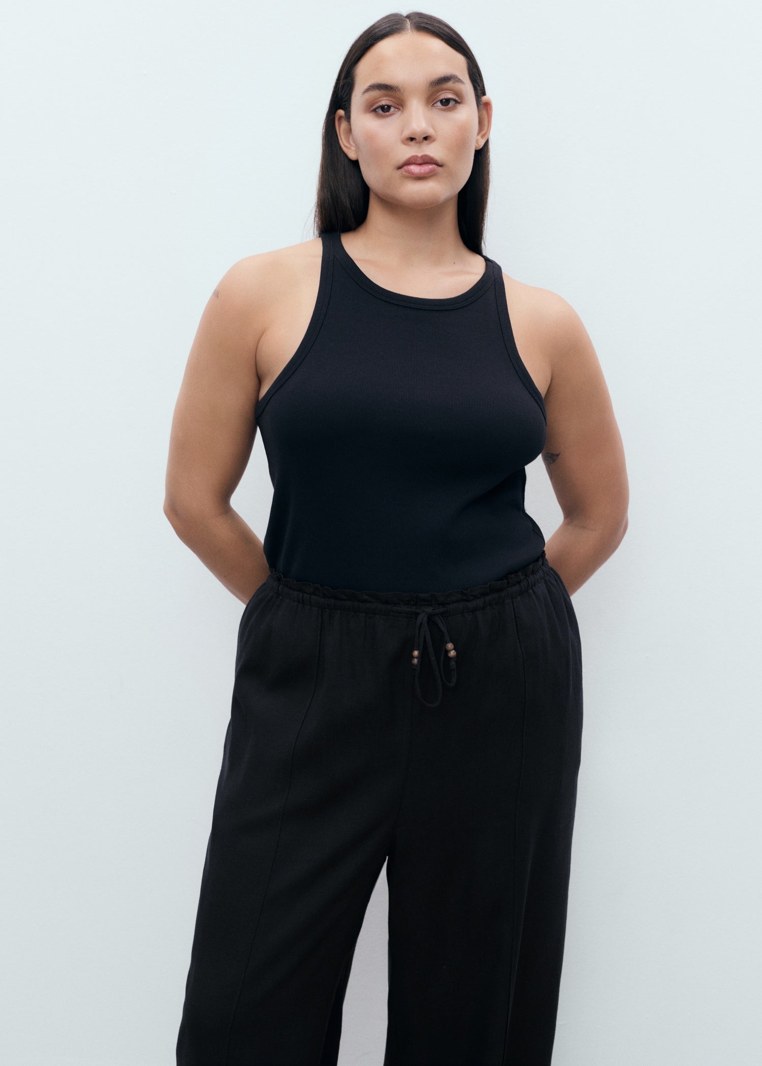 Mango trousers scott in Black - D5