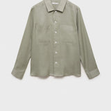 Mango overshirt pantin in Mint - B