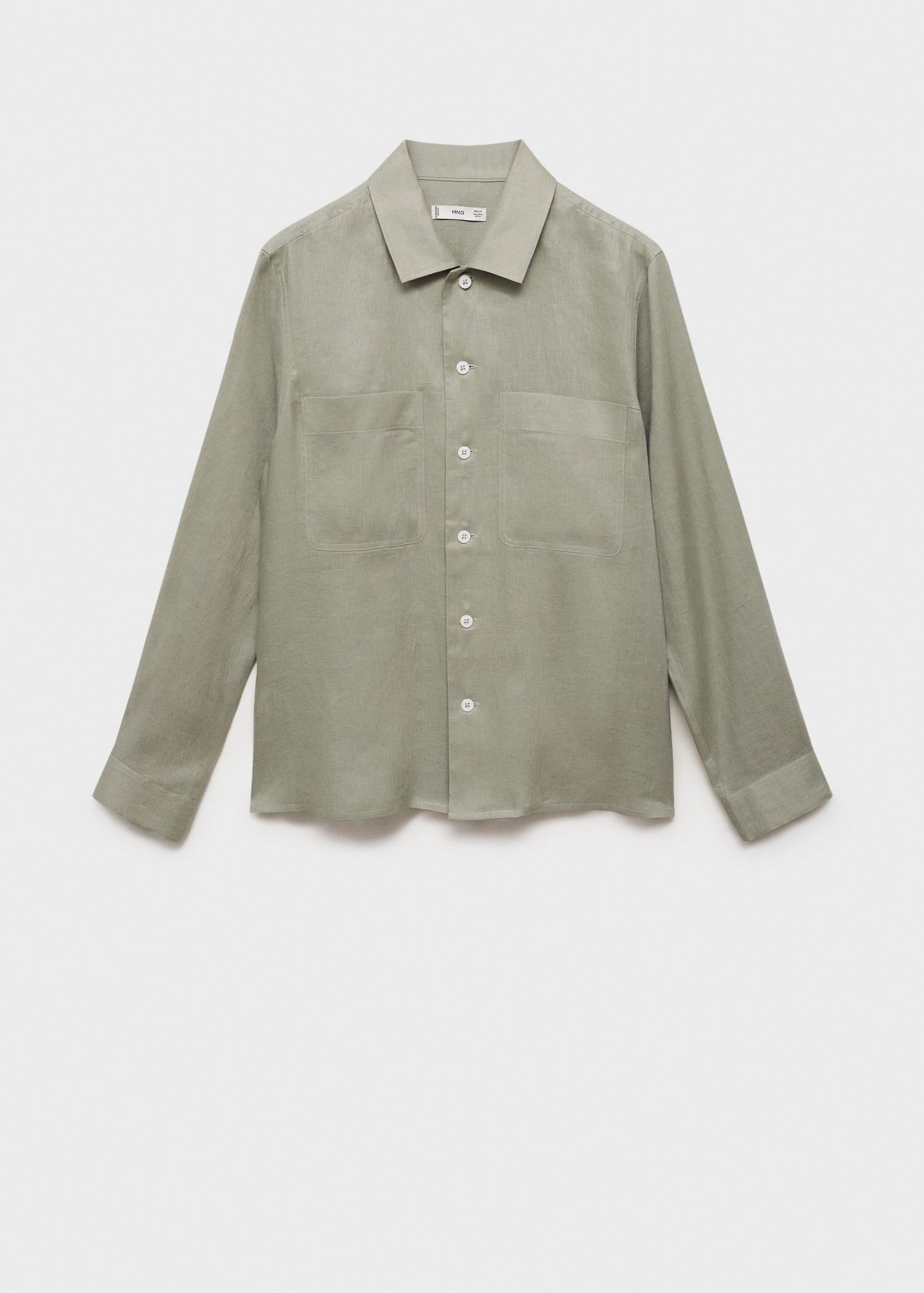 Mango overshirt pantin in Mint - B