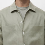 Mango overshirt pantin in Mint - D1