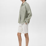 Mango overshirt pantin in Mint - D2