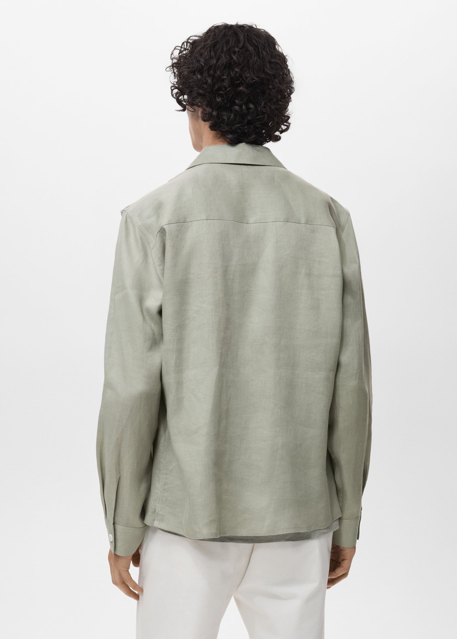 Mango overshirt pantin in Mint - R