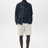 Mango overshirt pantin in Navy - 99999999_01