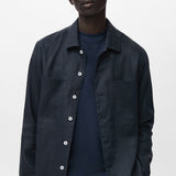 Mango overshirt pantin in Navy