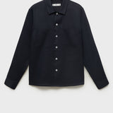 Mango overshirt pantin in Navy - B