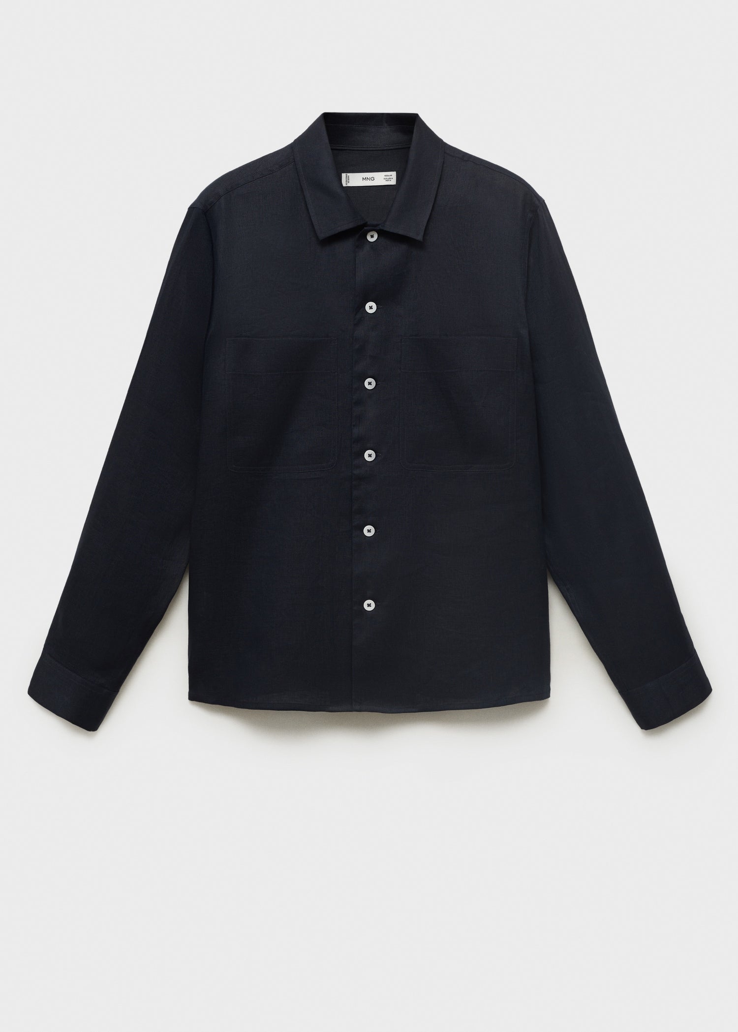 Mango overshirt pantin in Navy - B