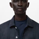 Mango overshirt pantin in Navy - D1