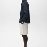 Mango overshirt pantin in Navy - D2