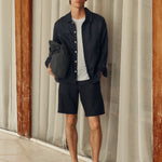 Mango overshirt pantin in Navy - D3