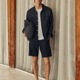 Mango overshirt pantin in Navy - D3