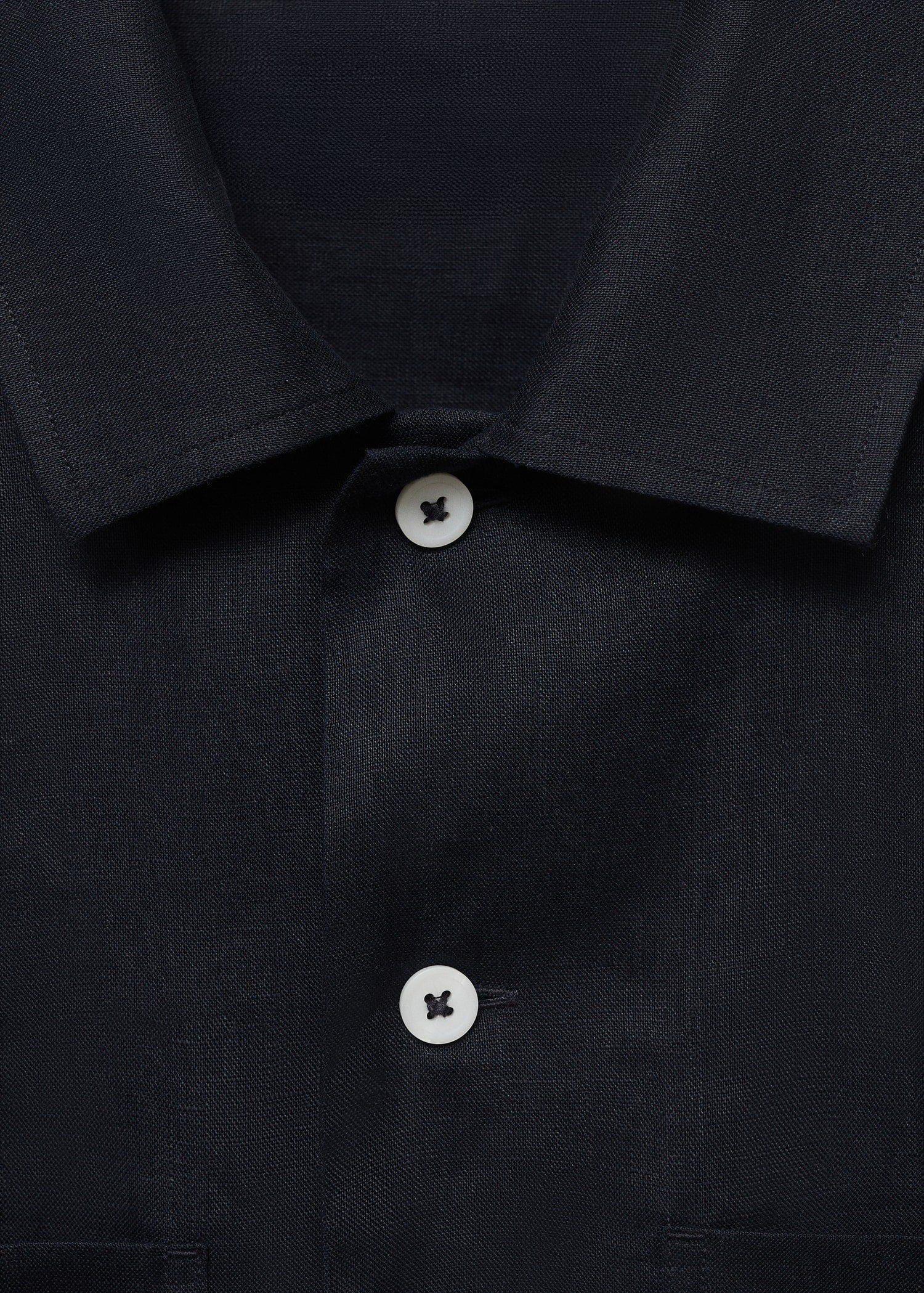 Mango overshirt pantin in Navy - D8