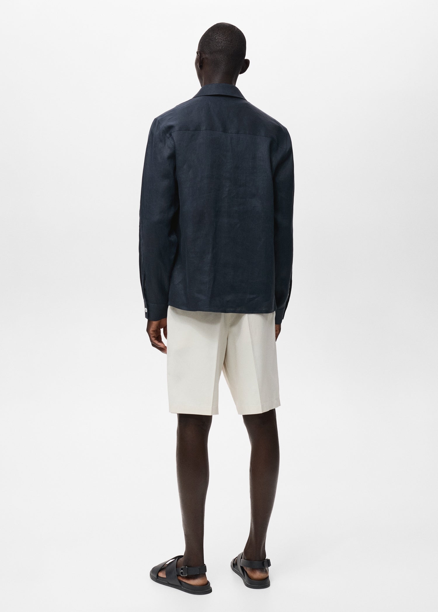 Mango overshirt pantin in Navy - R
