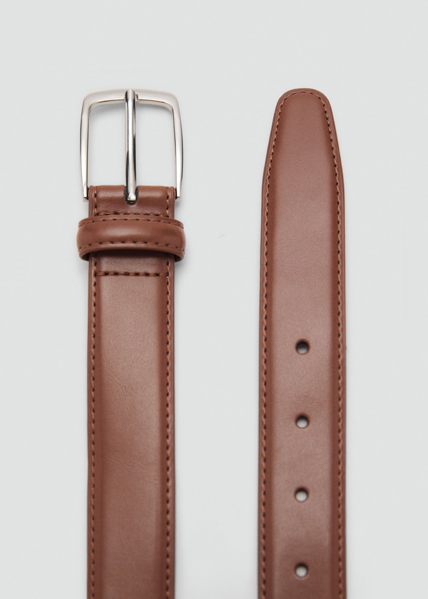 Mango belt basico in Leather