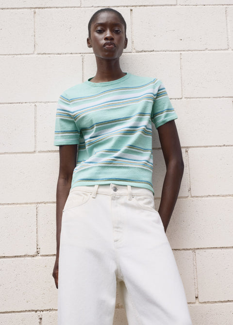 Mango sweater yute in mint