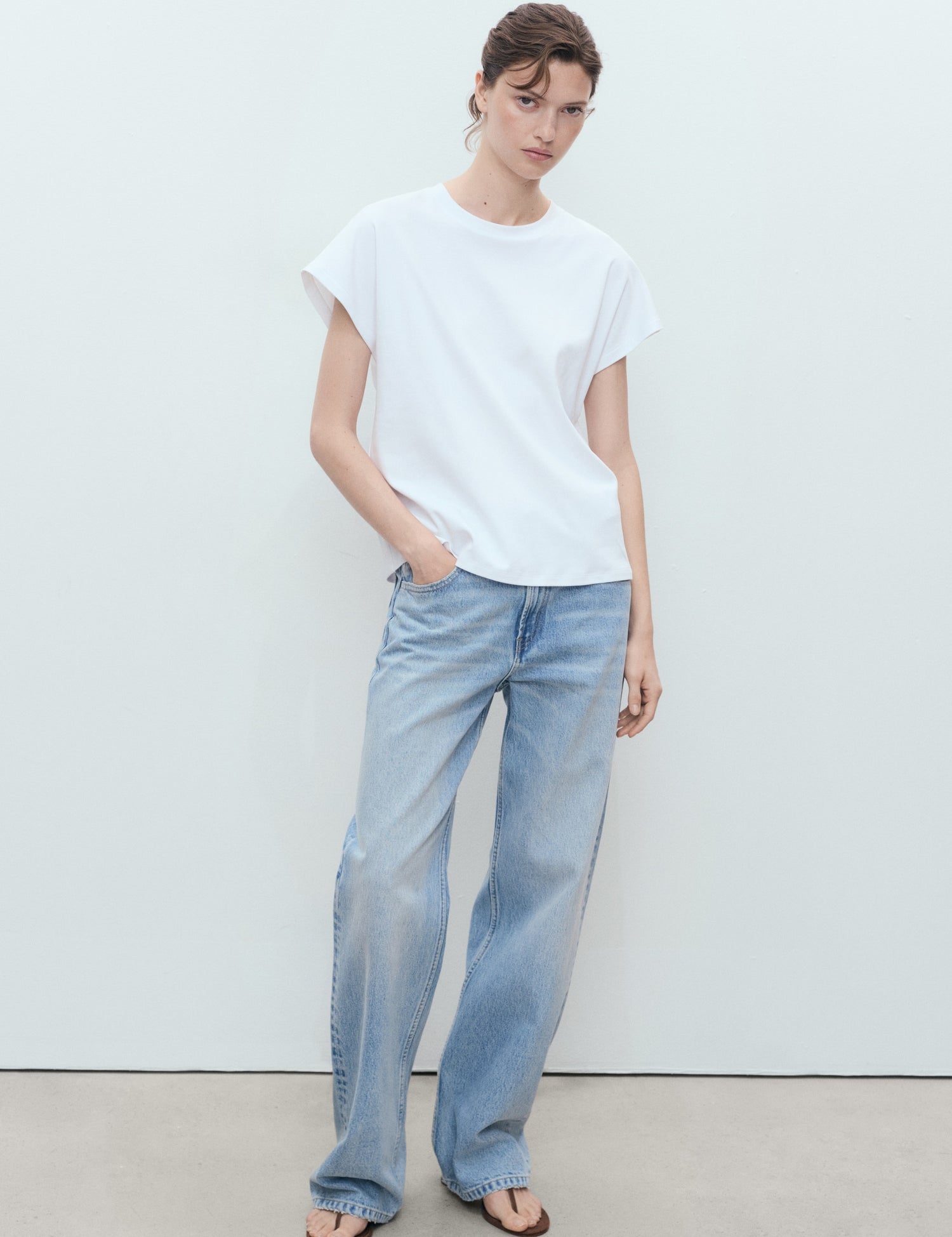 Mango t-shirt sevilla in White - 99999999_01