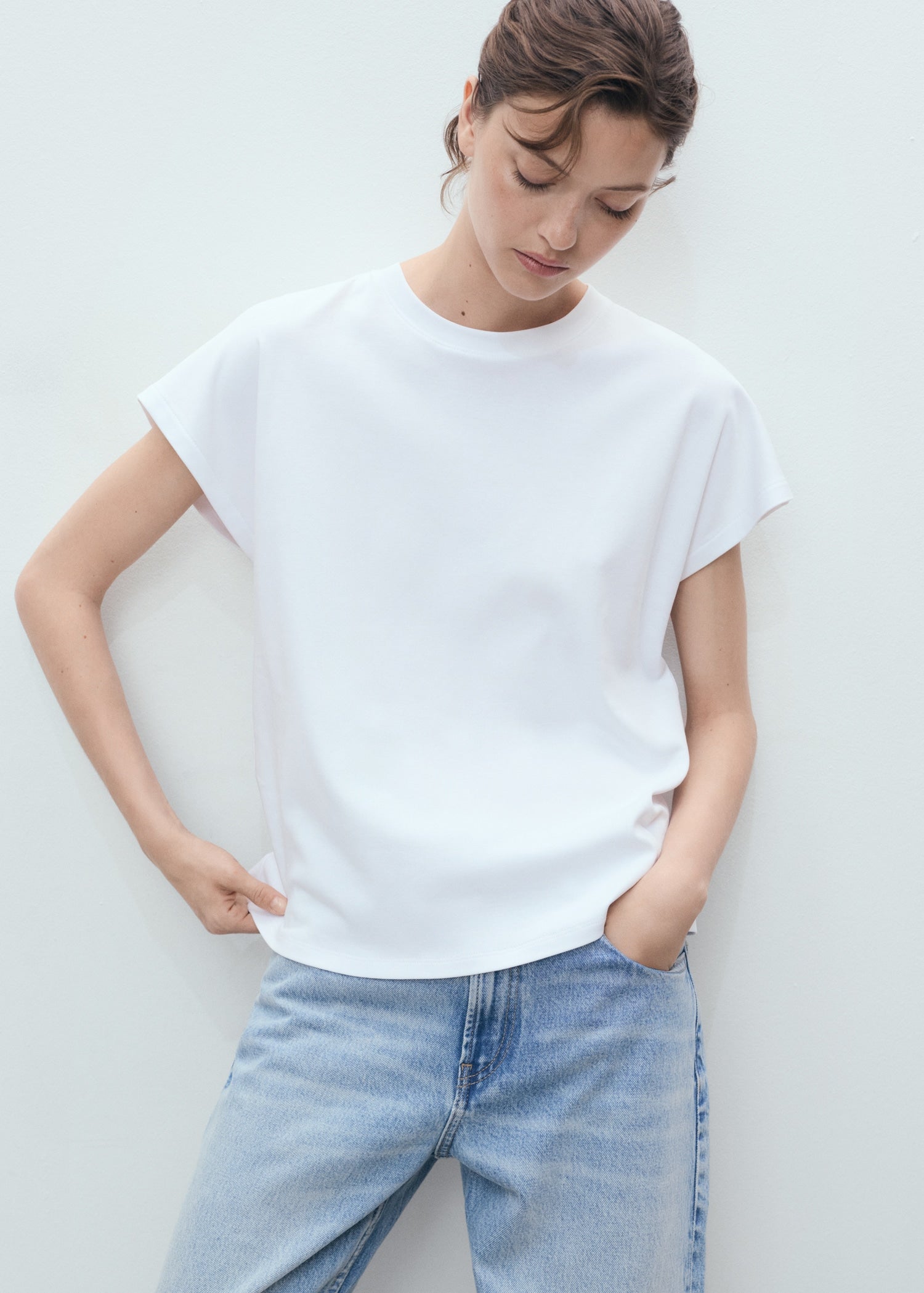 Mango t-shirt sevilla in White