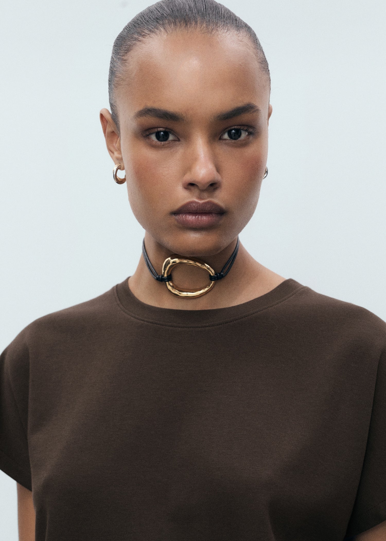 Mango t-shirt sevilla in Brown - D1