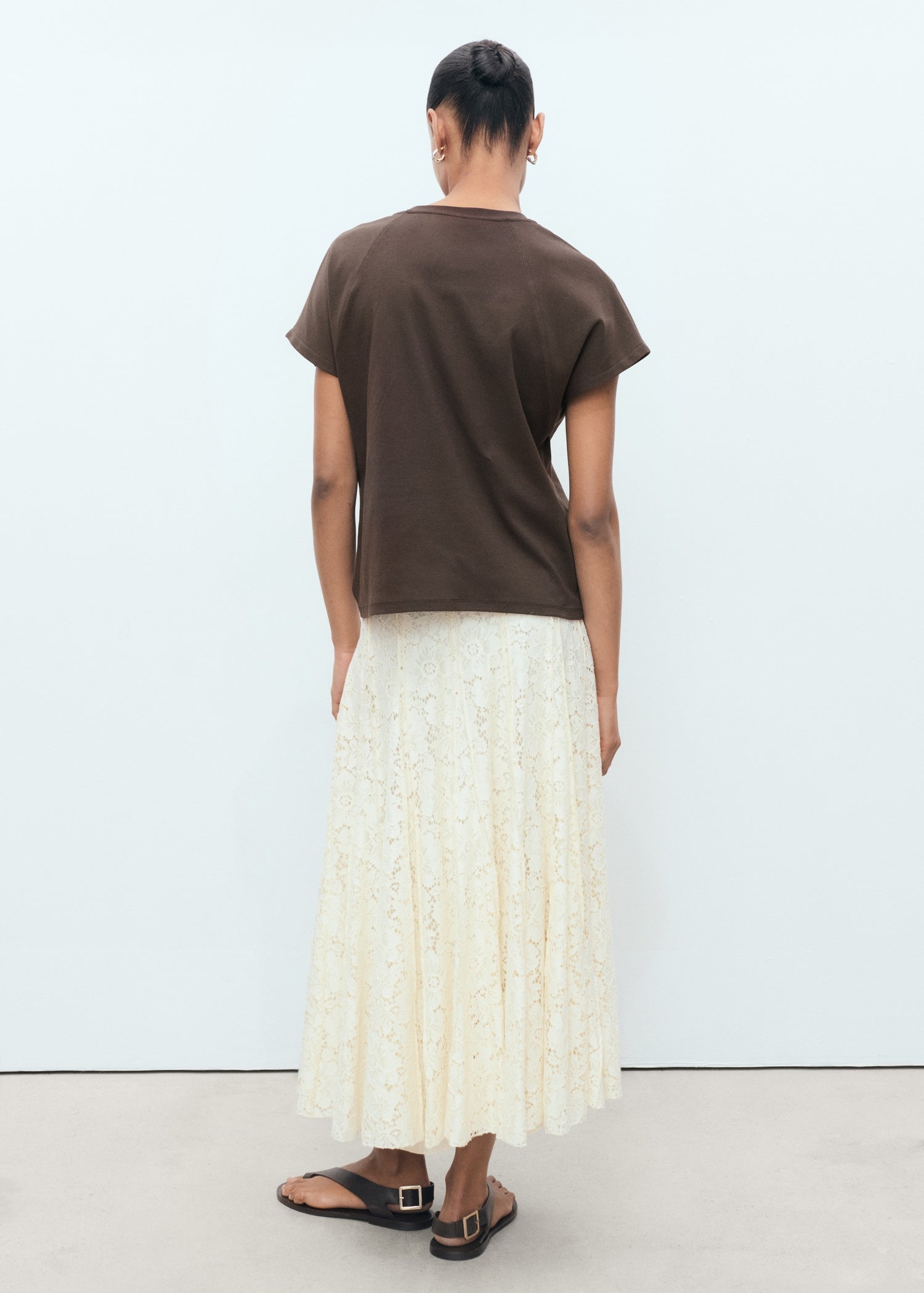 Mango t-shirt sevilla in Brown - R
