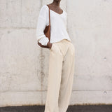 Mango trousers carla in Stone - 99999999_01