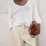 Mango trousers carla in Stone - D1