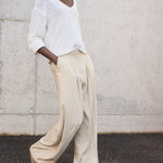 Mango trousers carla in Stone - D2