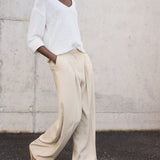 Mango trousers carla in Stone - D2