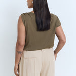 Mango trousers carla in Stone - D4