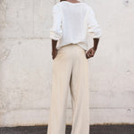 Mango trousers carla in Stone - R