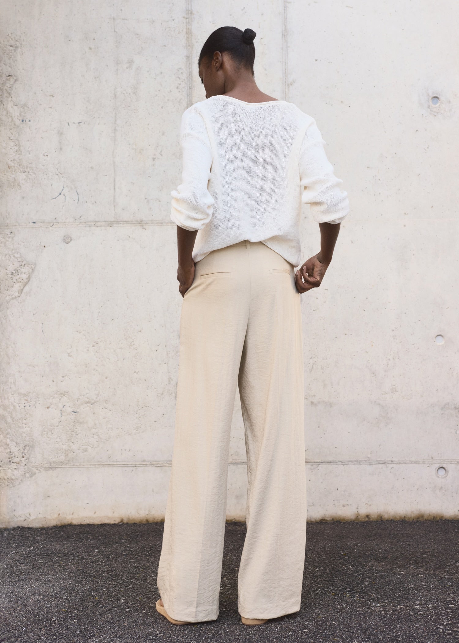 Mango trousers carla in Stone - R