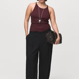 Mango trousers carla in Black - D3