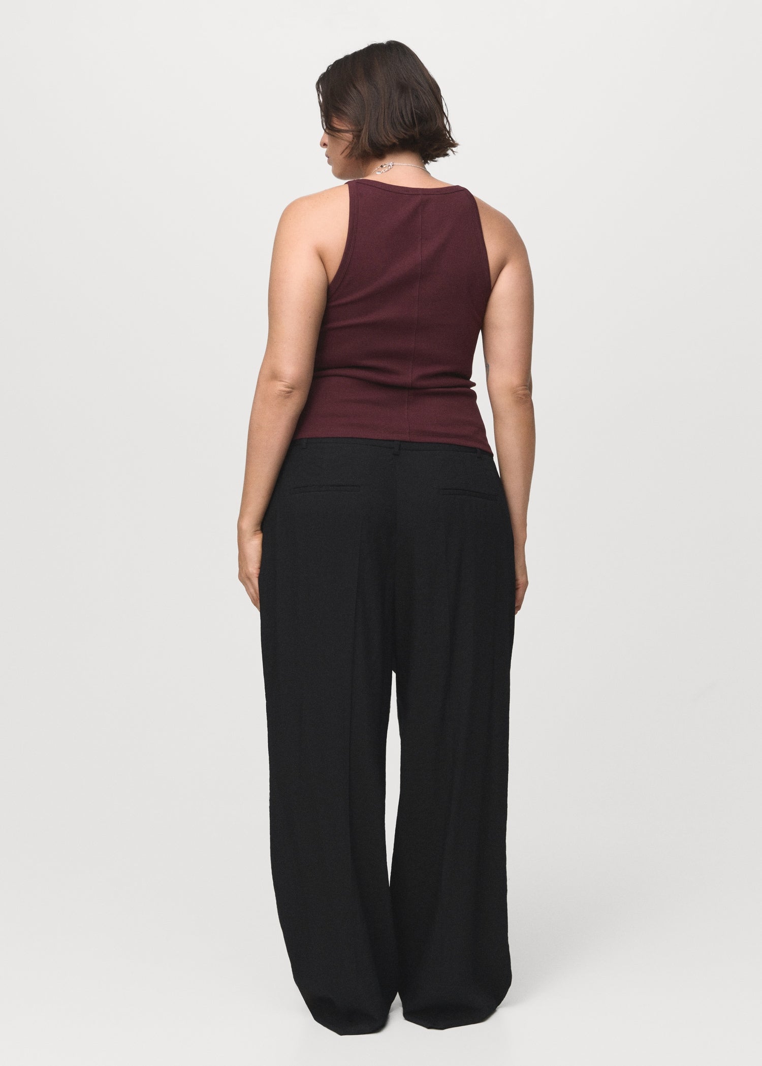 Mango trousers carla in Black - D4