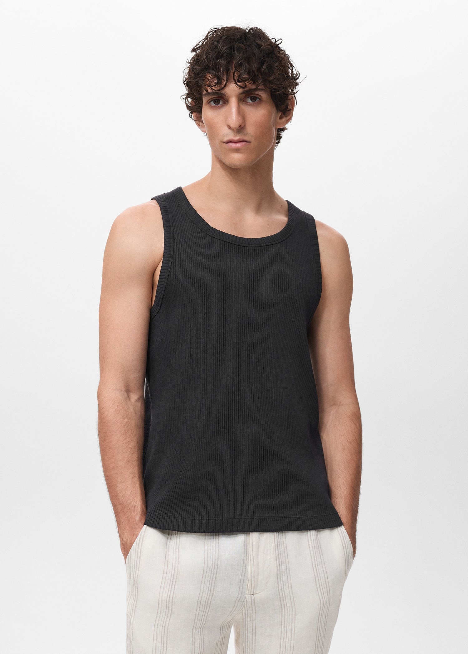 Mango t-shirt deltac in Black