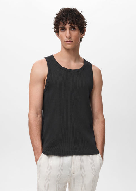 Mango t-shirt deltac in black