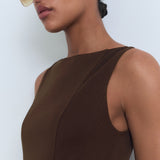 Mango dress sicily in Chocolate - D1