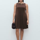 Mango dress sicily in Chocolate - D3