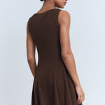 Mango dress sicily in Chocolate - R