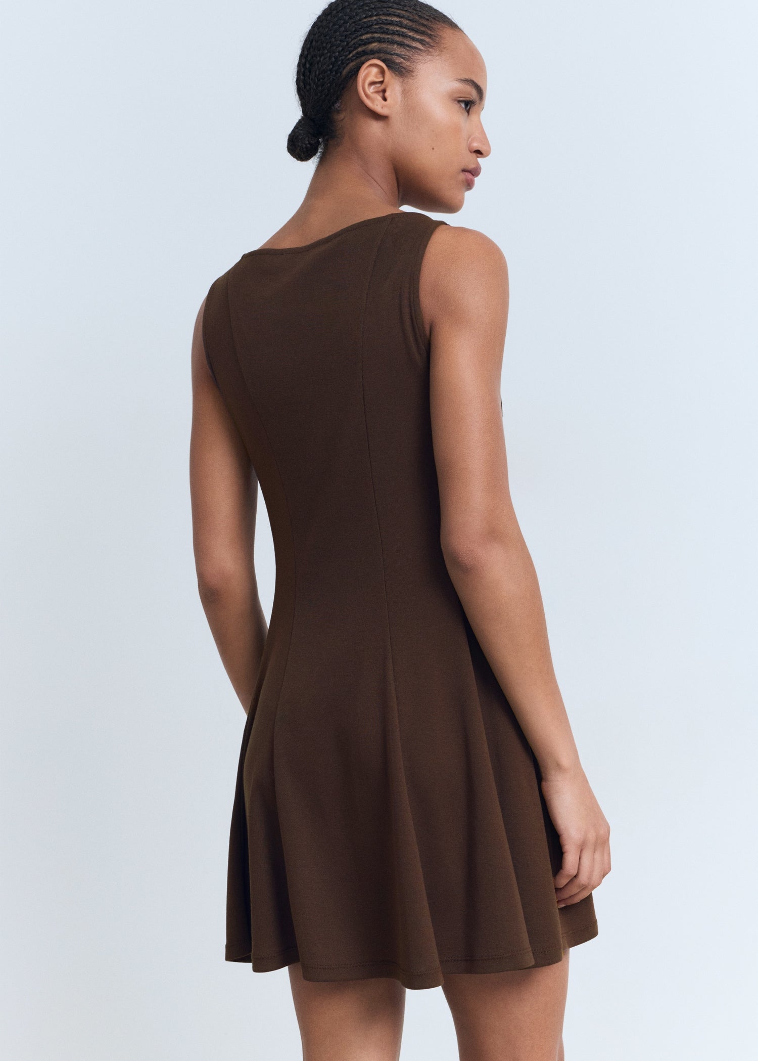 Mango dress sicily in Chocolate - R