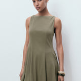 Mango dress sicily in Khaki