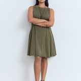 Mango dress sicily in Khaki - D3