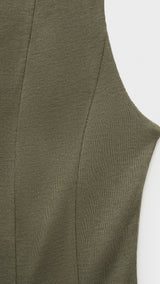 Mango dress sicily in Khaki - D8